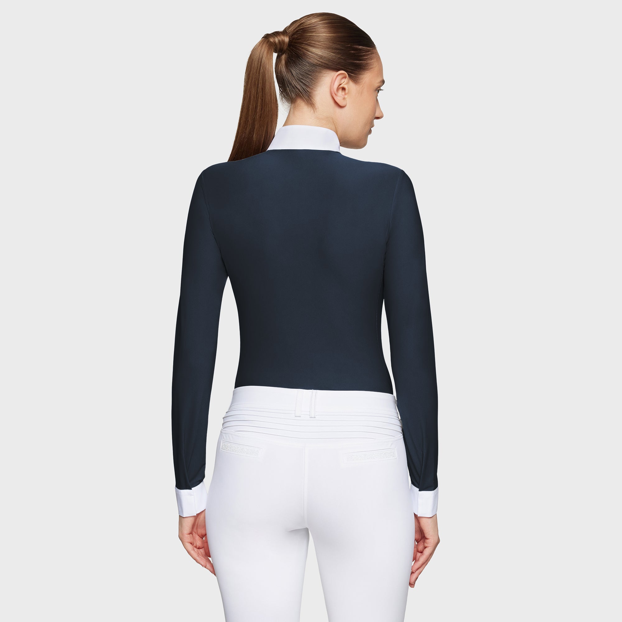 Ladies Jella Premium Show Shirt | Long Sleeves | Navy