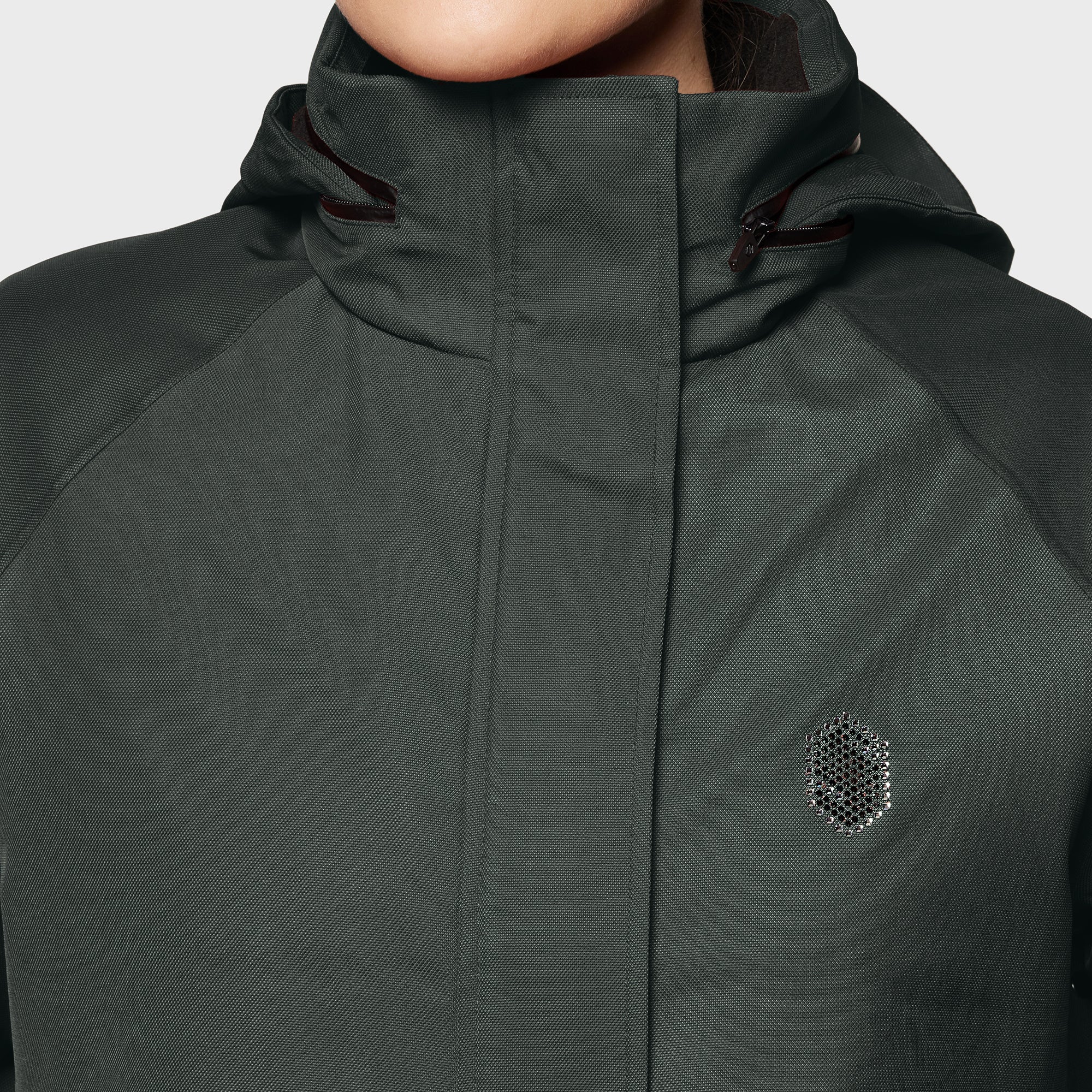 Ladies Lina Waterproof Coat | Dark Forest