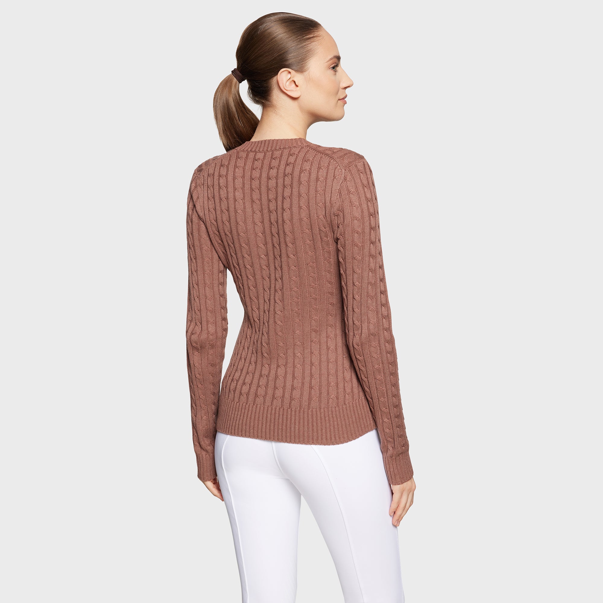 Ladies Lisa Twisted Pull Over Sweater | Chestnut