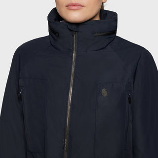 Ladies Liviana Long Rain Coat | Navy