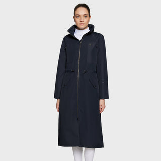 Ladies Liviana Long Rain Coat | Navy