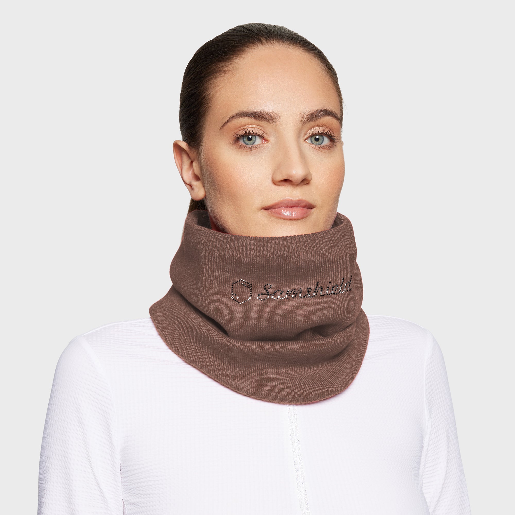 Ladies Neck Warmer Crystal | Chestnut