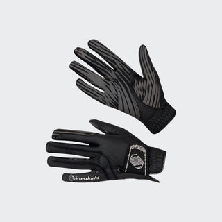 V-Skin Swarovski Gloves | Black