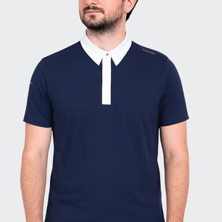 Mens Henri Competition Polo | Neptune Blue