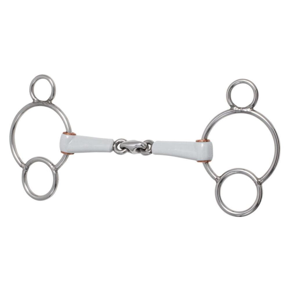Three Ring Bit Double Jointed – Tailored Equestrian