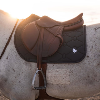 SpineShield Embroidery Jumping Saddle Pad | Anthracite