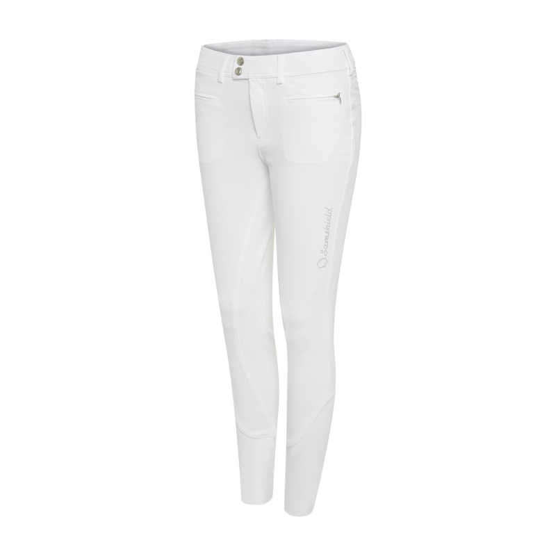 product shot image of the Ladies Diane Full Grip  Breeches - White