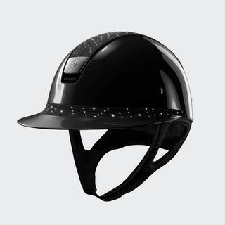 product shot image of the Custom Aztec Miss Shield Shadowglossy With Top & Frontal Band - Black