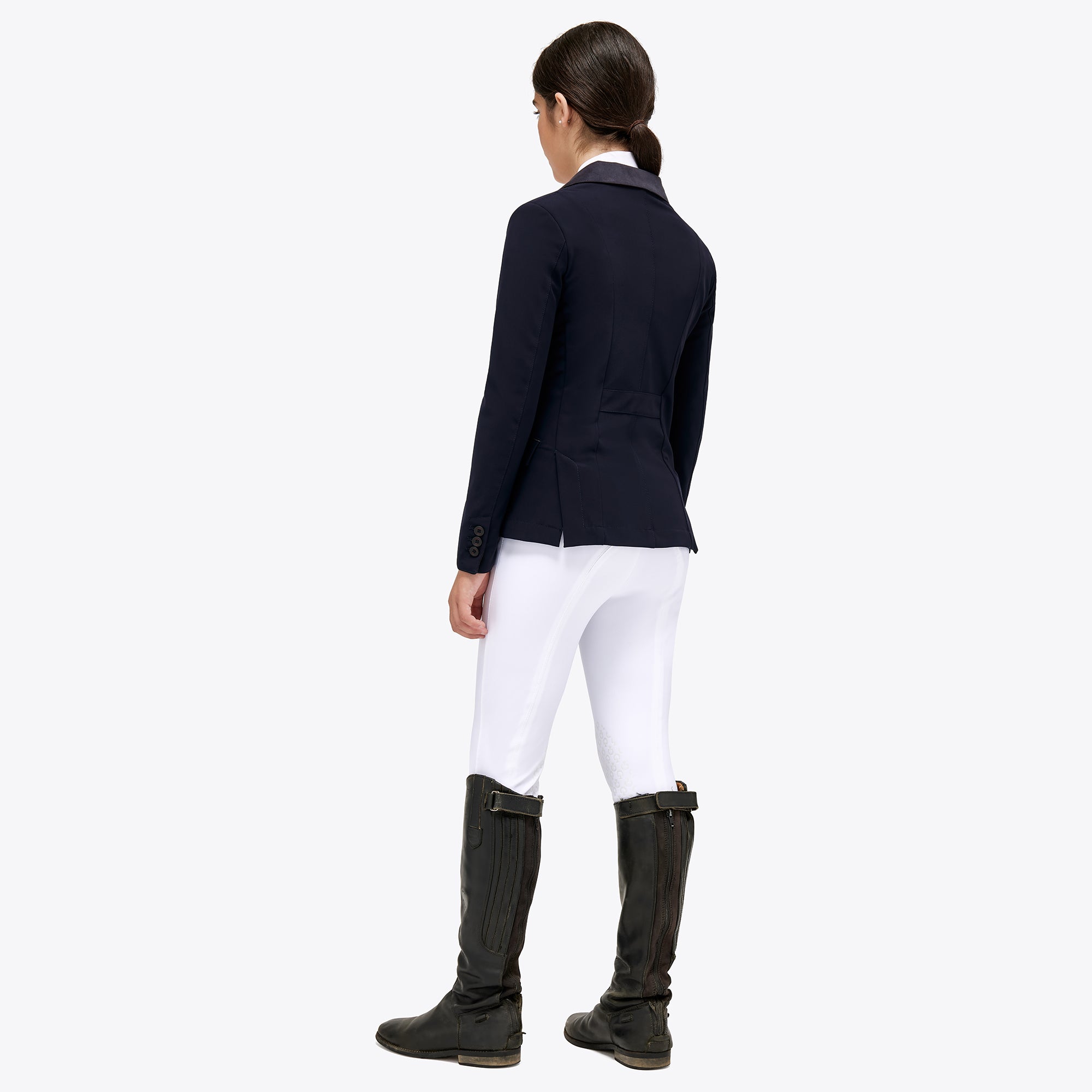 Girls Young Rider Show Jacket - Navy