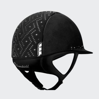 product shot image of the Custom Aztec Miss Shield Premium With Top & Frontal Band - Black