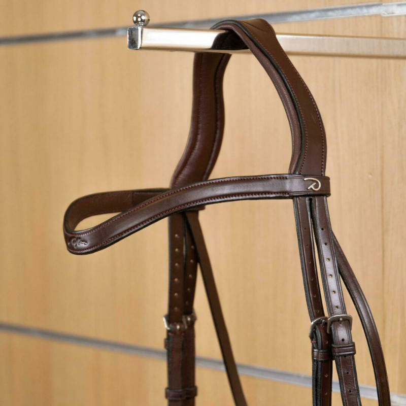 product shot image of the Dressage Flat Leather V-Shaped Browband