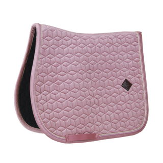 product shot image of the Saddle Pad Velvet Jumping - Old Rose