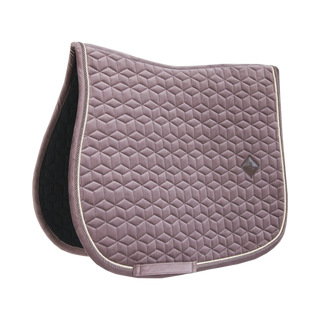 product shot image of the Saddle Pad Velvet Jumping - Light Purple