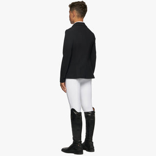 product shot image of the Boys lightweight Jersey Zip Riding Jacket - Black