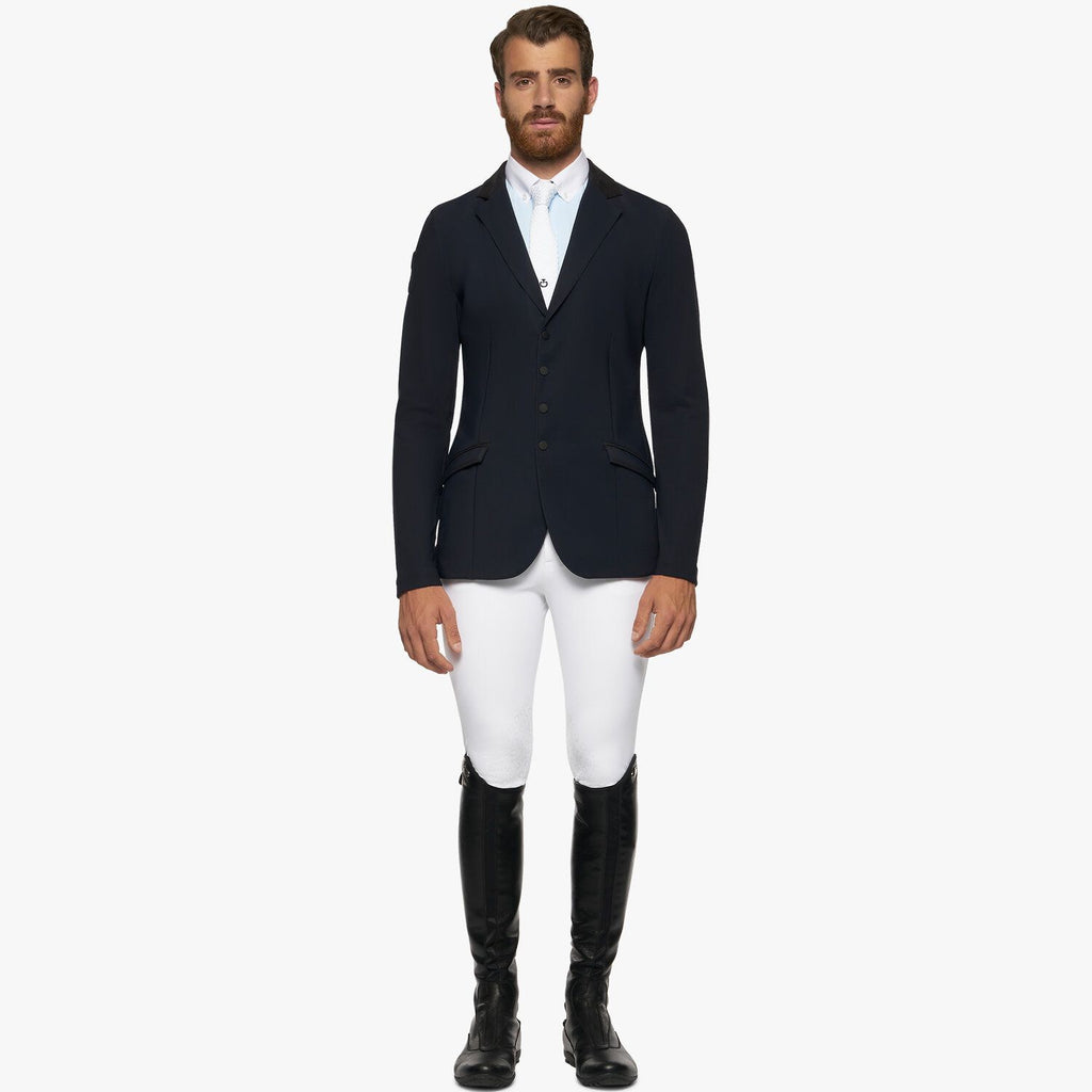 Cavalleria Toscana | Mens Lightweight Jersey Zip Riding Jacket - Navy ...
