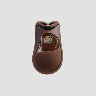 product shot image of the veredus veredus grand slam carbon gel fetlock boots brown