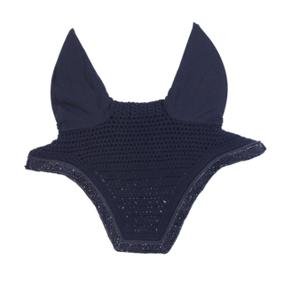 product shot image of the kentucky horsewear fly hood wellington glitter stone soundless navy