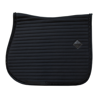 product shot image of the kentucky horsewear saddle pad pearls jumping black