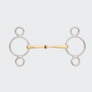 product shot image of the stubben sweet copper 3 ring bit