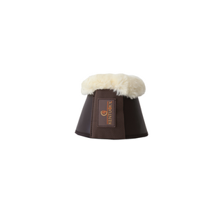 product shot image of the kentucky horsewear sheepskin leather overreach boots
