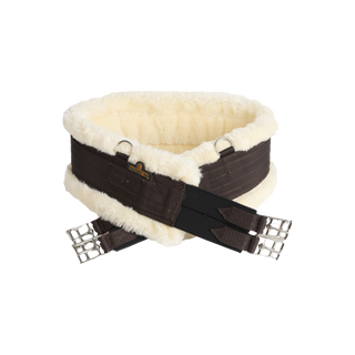 product shot image of the kentucky horsewear sheepskin girth brown
