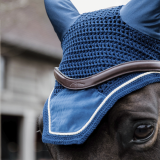 product shot image of the Wellington Basic Velvet Fly Hood - Navy