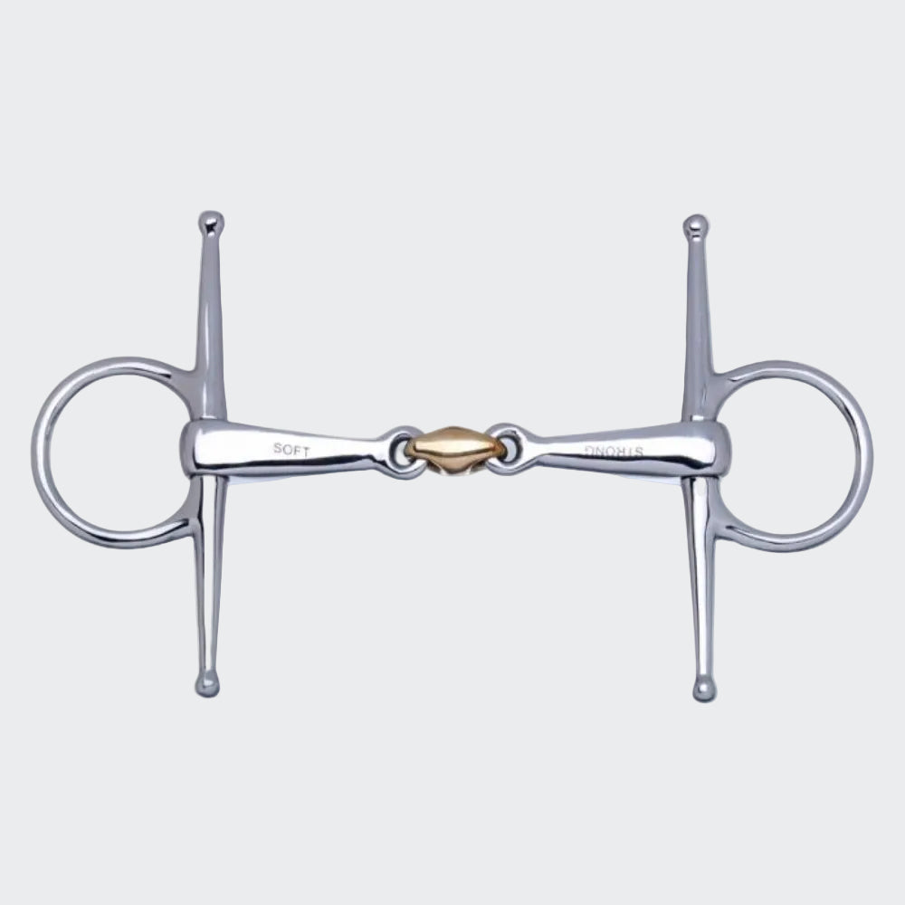 product shot image of the stubben 2 in1 full cheek snaffle double broken