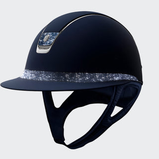product shot image of the samshield custom miss shield shadowmatt navy bermuda blue swarovski